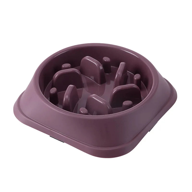 Pet Slow Feeder Bowl – Anti-Choke Maze Design for Dogs & Cats
