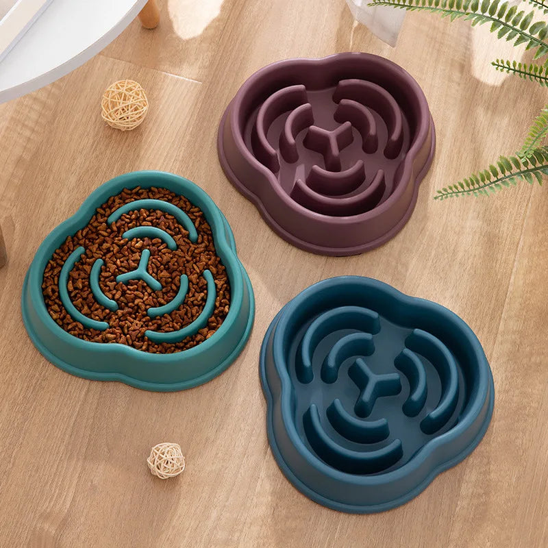 Pet Slow Feeder Bowl – Anti-Choke Maze Design for Dogs & Cats