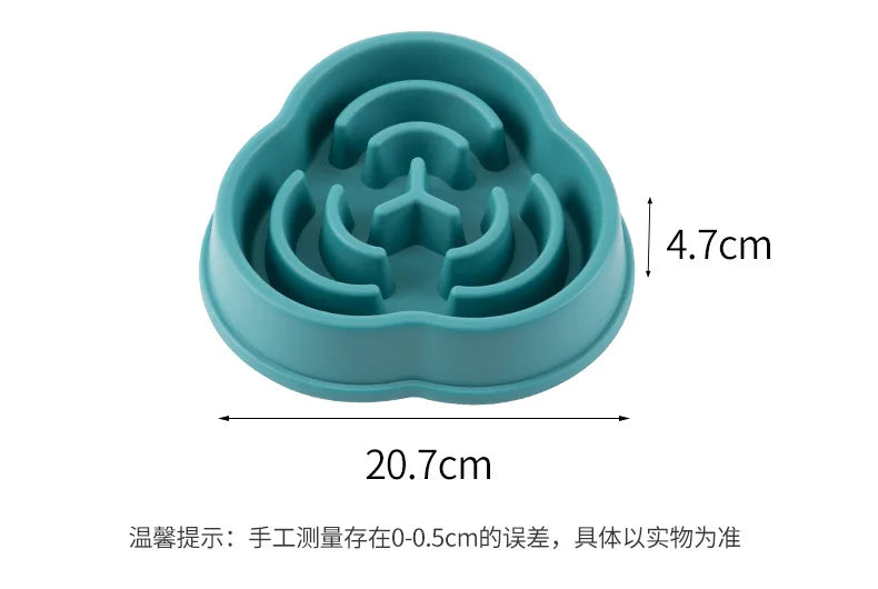 Pet Slow Feeder Bowl – Anti-Choke Maze Design for Dogs & Cats