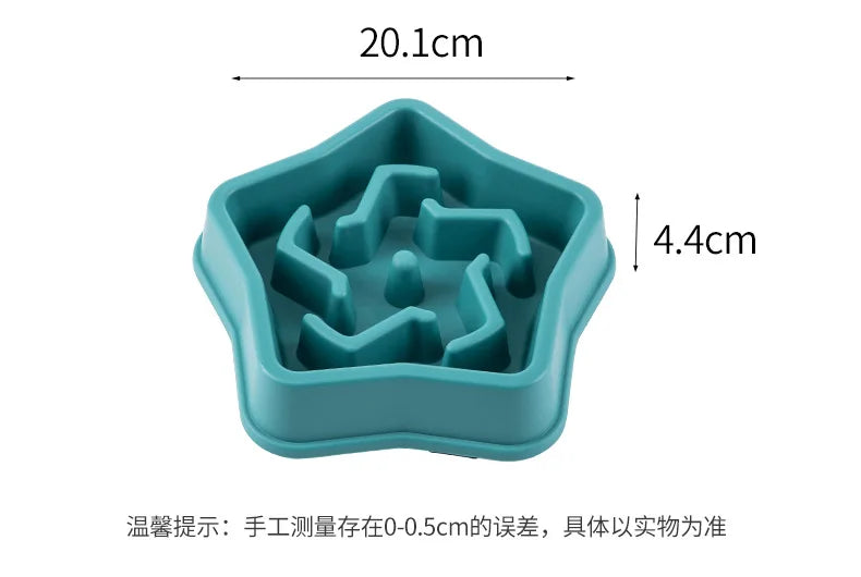 Pet Slow Feeder Bowl – Anti-Choke Maze Design for Dogs & Cats