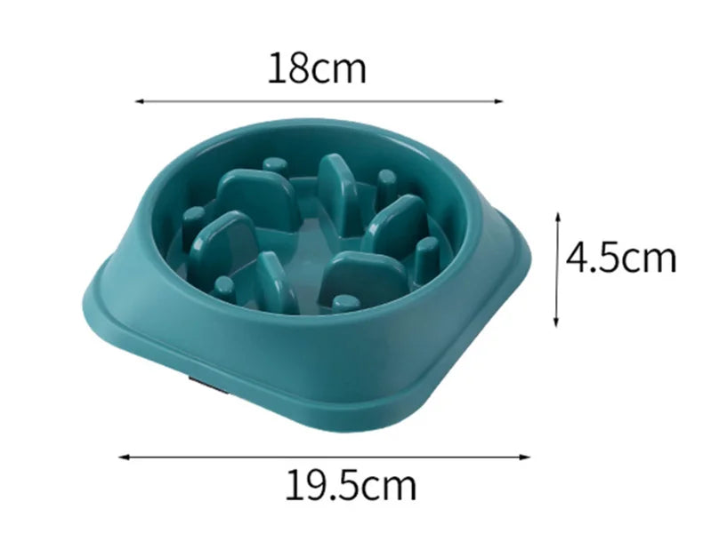 Pet Slow Feeder Bowl – Anti-Choke Maze Design for Dogs & Cats