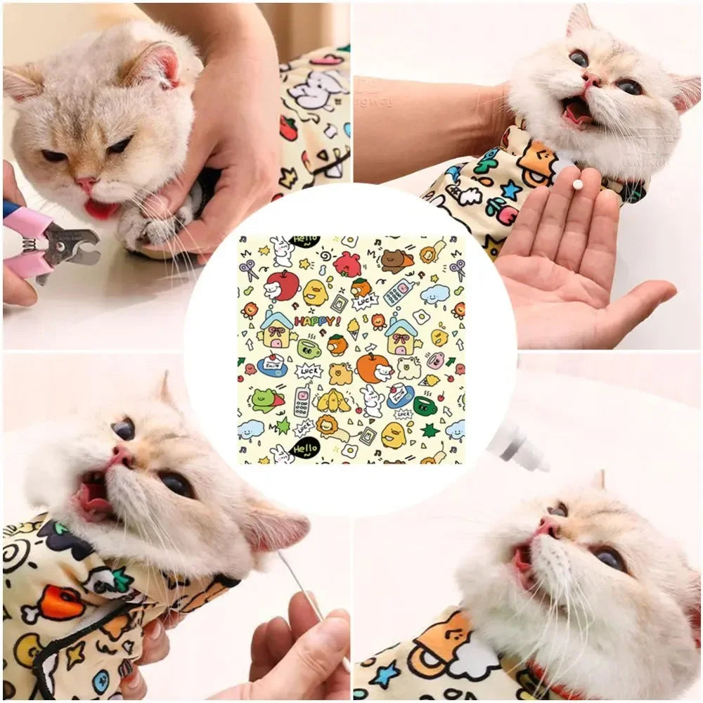 Cat Grooming Wrap – Stress-Free Nail Trimming & Grooming