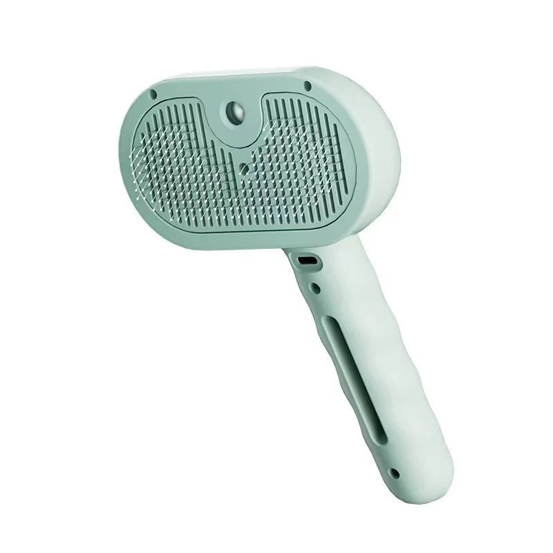 3-in-1 Electric Steam Dog Brush – Spray, Massage & Groom