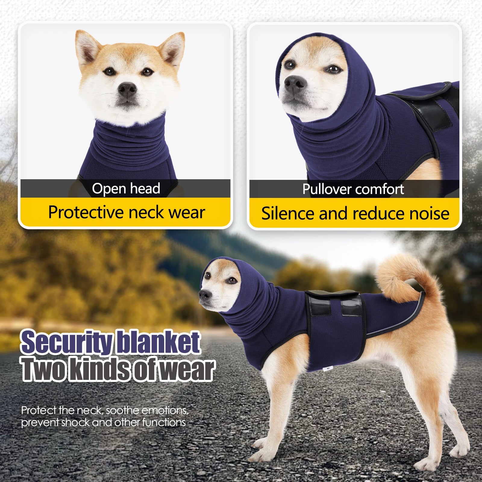 Dog Anxiety Calming Vest – Thunder, Fireworks & Stress Relief