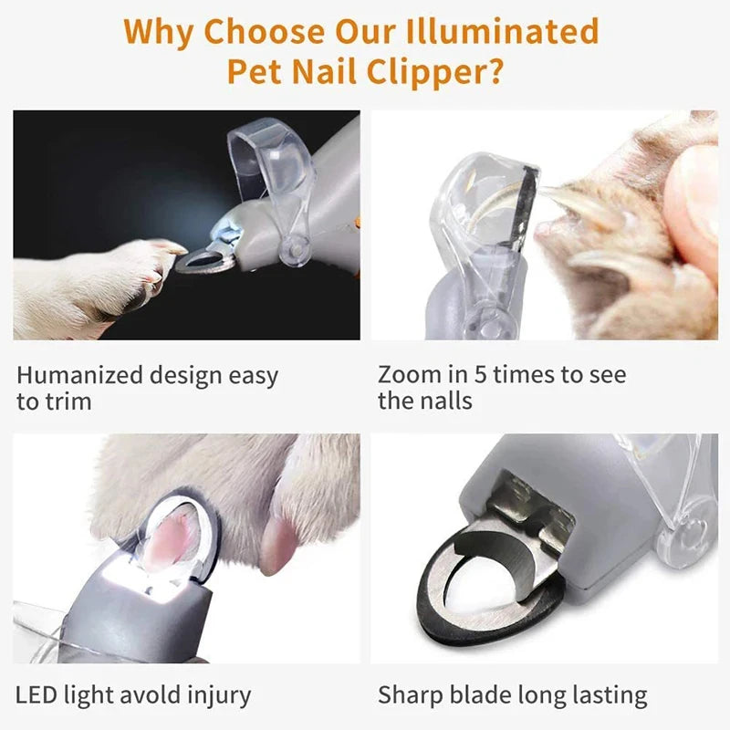 LED Pet Nail Clipper – Safe, Precise & Stress-Free Trimming