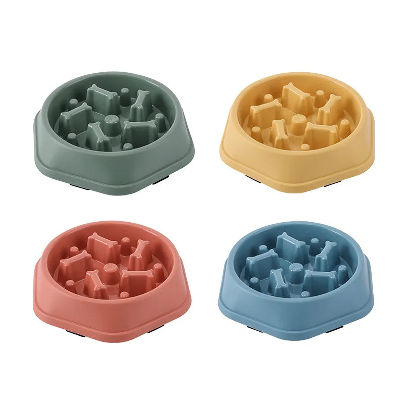 Pet Slow Feeder Bowl – Anti-Choke Maze Design for Dogs & Cats