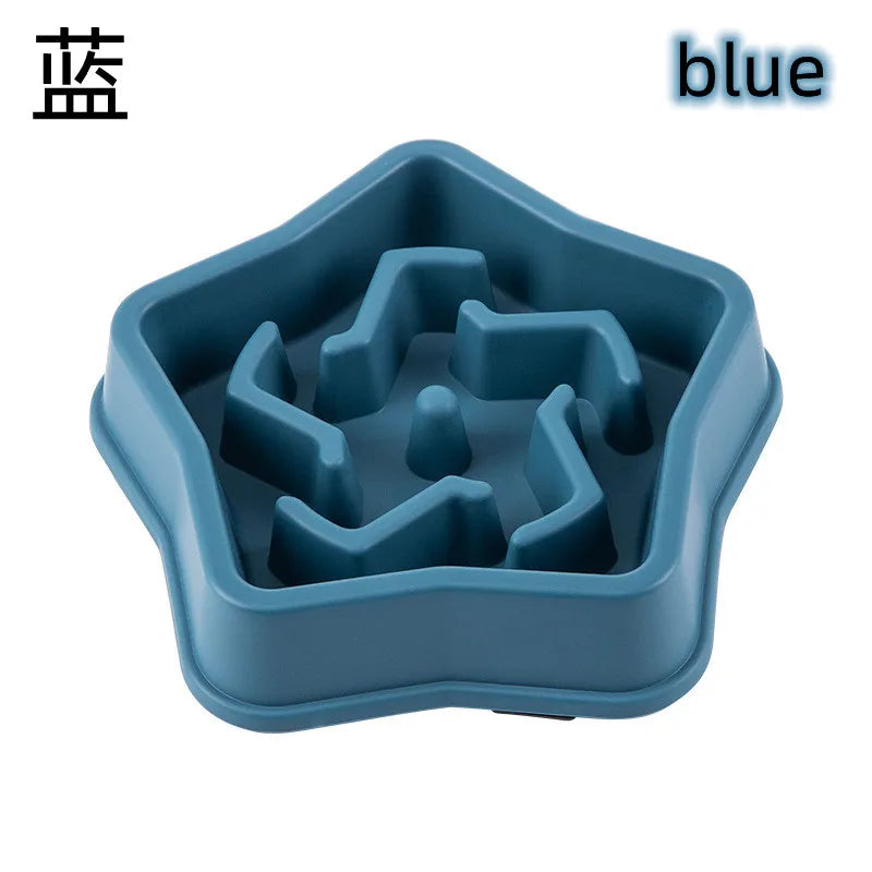 Pet Slow Feeder Bowl – Anti-Choke Maze Design for Dogs & Cats