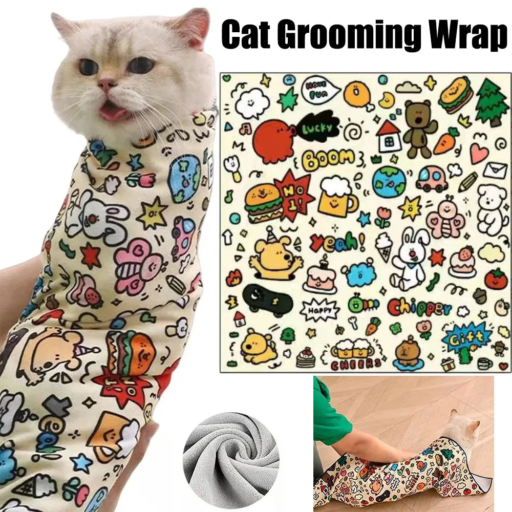 Cat Grooming Wrap – Stress-Free Nail Trimming & Grooming
