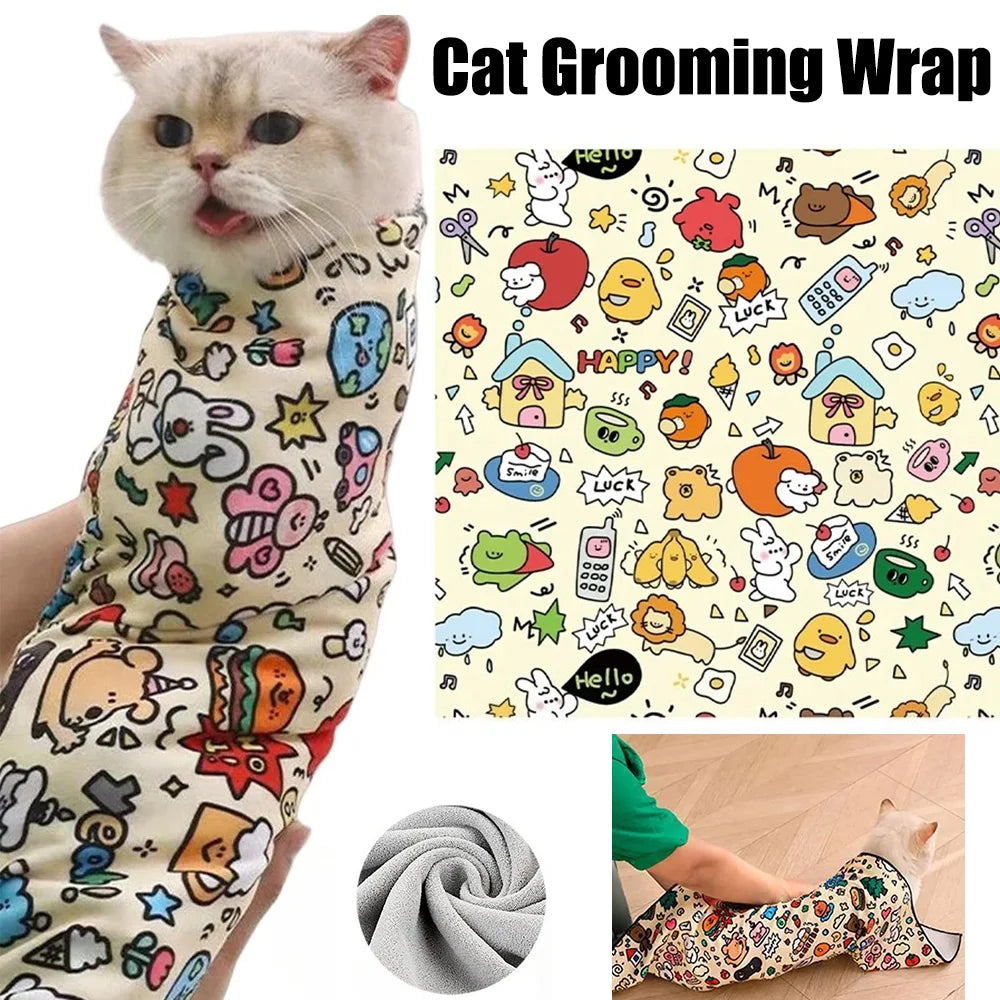 Cat Grooming Wrap – Stress-Free Nail Trimming & Grooming