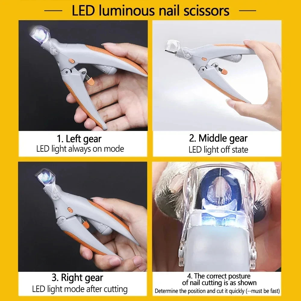 LED Pet Nail Clipper – Safe, Precise & Stress-Free Trimming