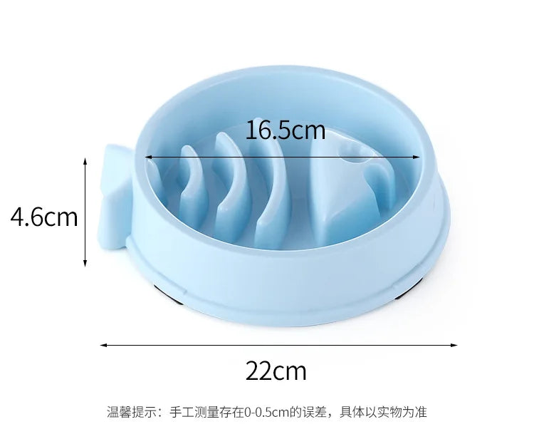 Pet Slow Feeder Bowl – Anti-Choke Maze Design for Dogs & Cats