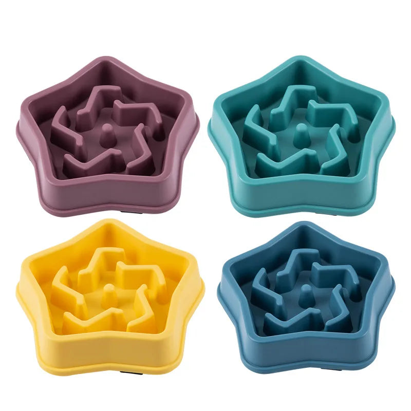 Pet Slow Feeder Bowl – Anti-Choke Maze Design for Dogs & Cats