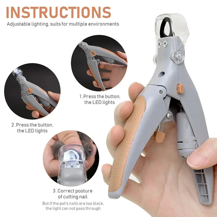 LED Pet Nail Clipper – Safe, Precise & Stress-Free Trimming